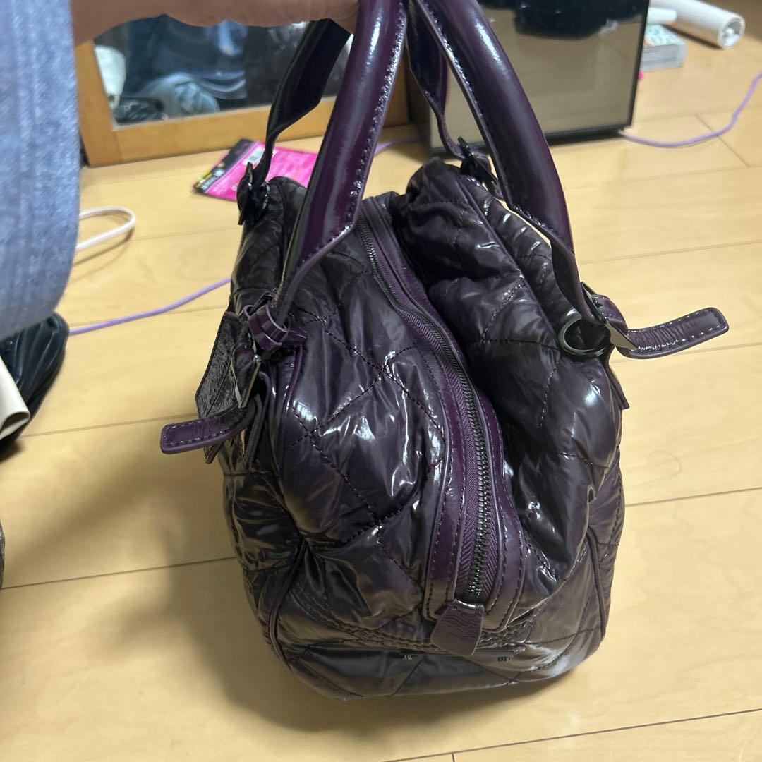 マックスマーラパープル キルティング バッグ　美品