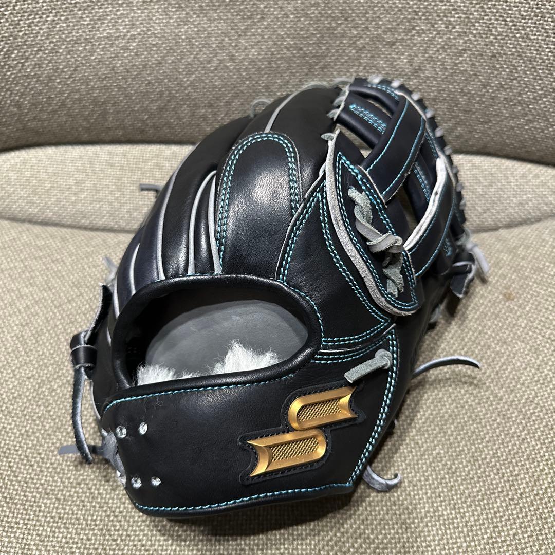 値下げ不可【中古】SSK一般軟式内野 761型 矢野田中型 オーダー(訳有)