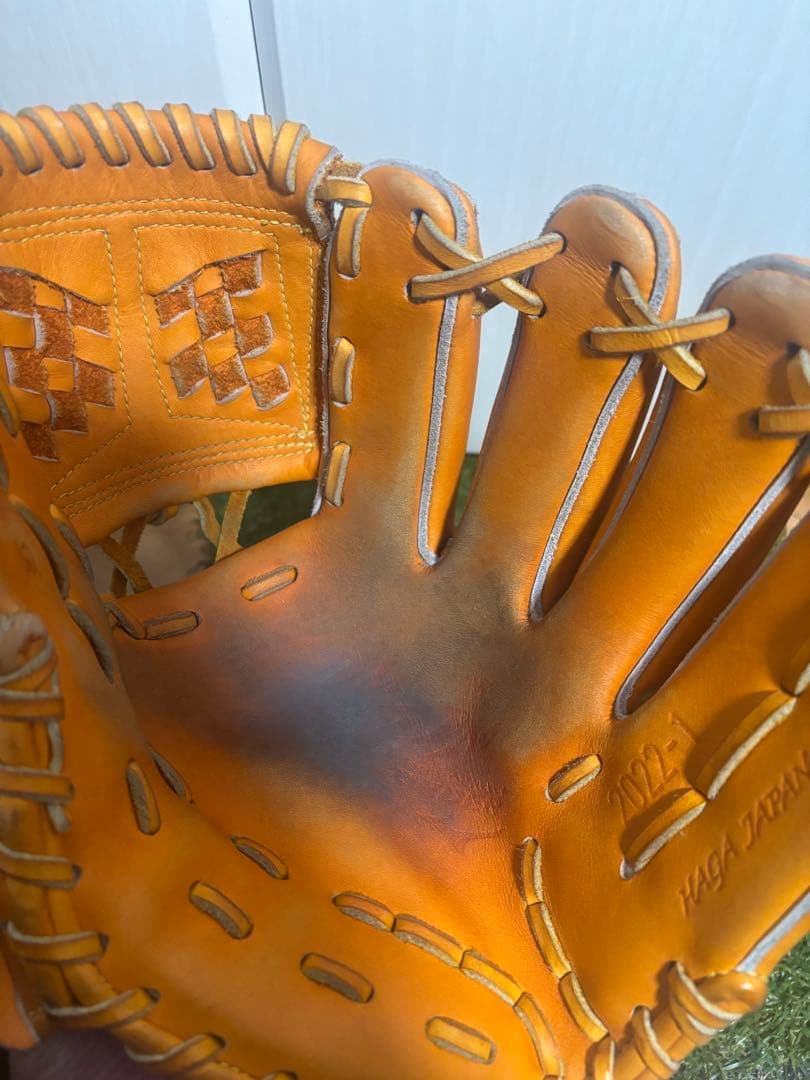 日本製　波賀ジャパン　MM型 宮本慎也　ミズノプロ 内野手　オーダーグラブ