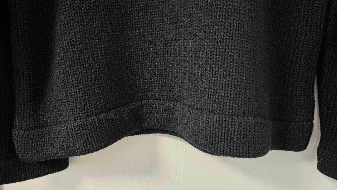 【AD1997】コムデギャルソンオム ケーブル編ヘビーニット 濃紺