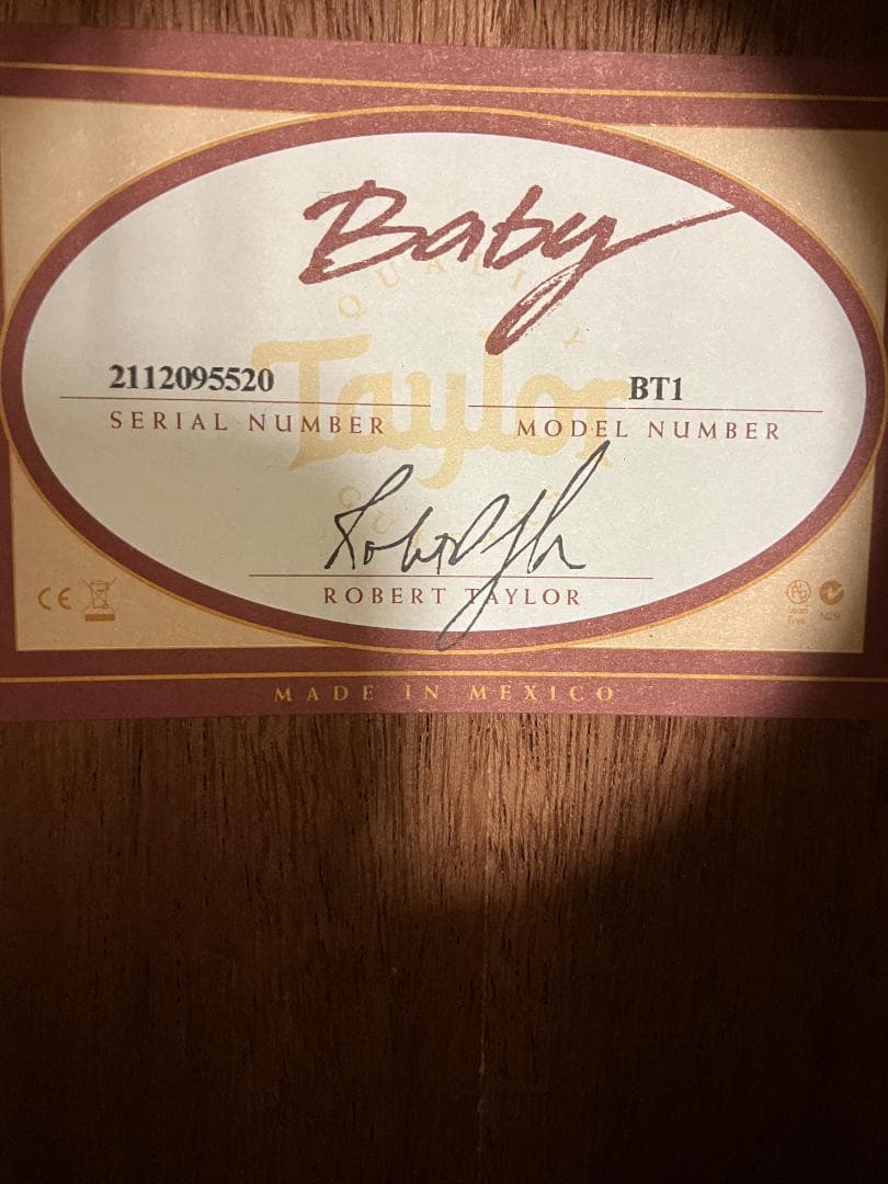 Taylor BT1 ピックガード後付け　ギグバッグ付き
