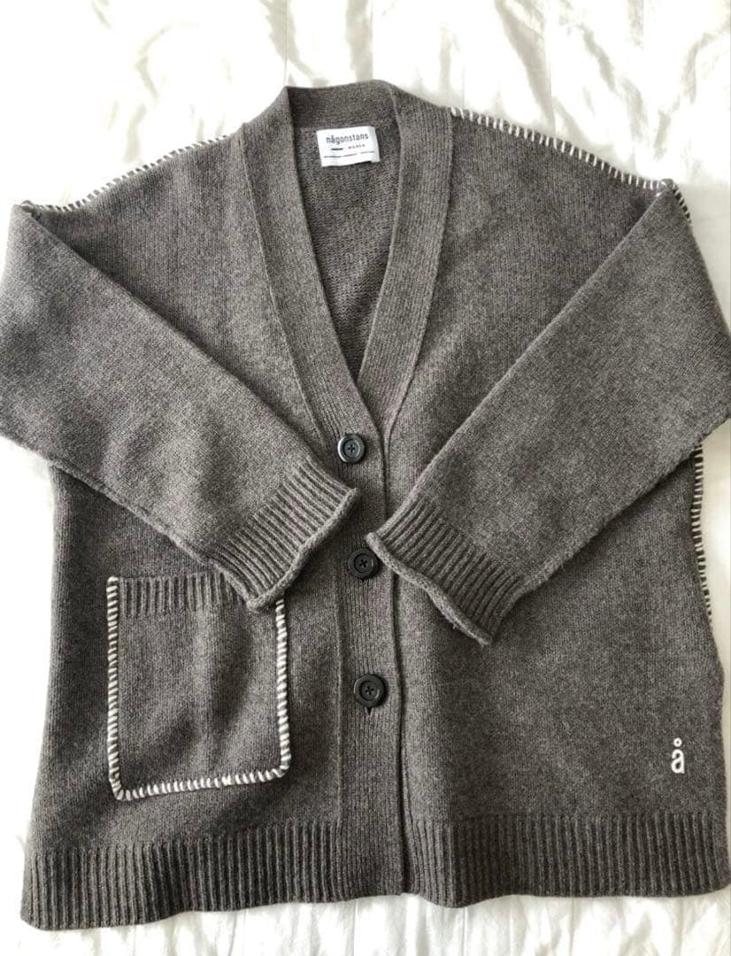 P*】様 nagonstans NEW ENGLAND BOX Vカーディガン