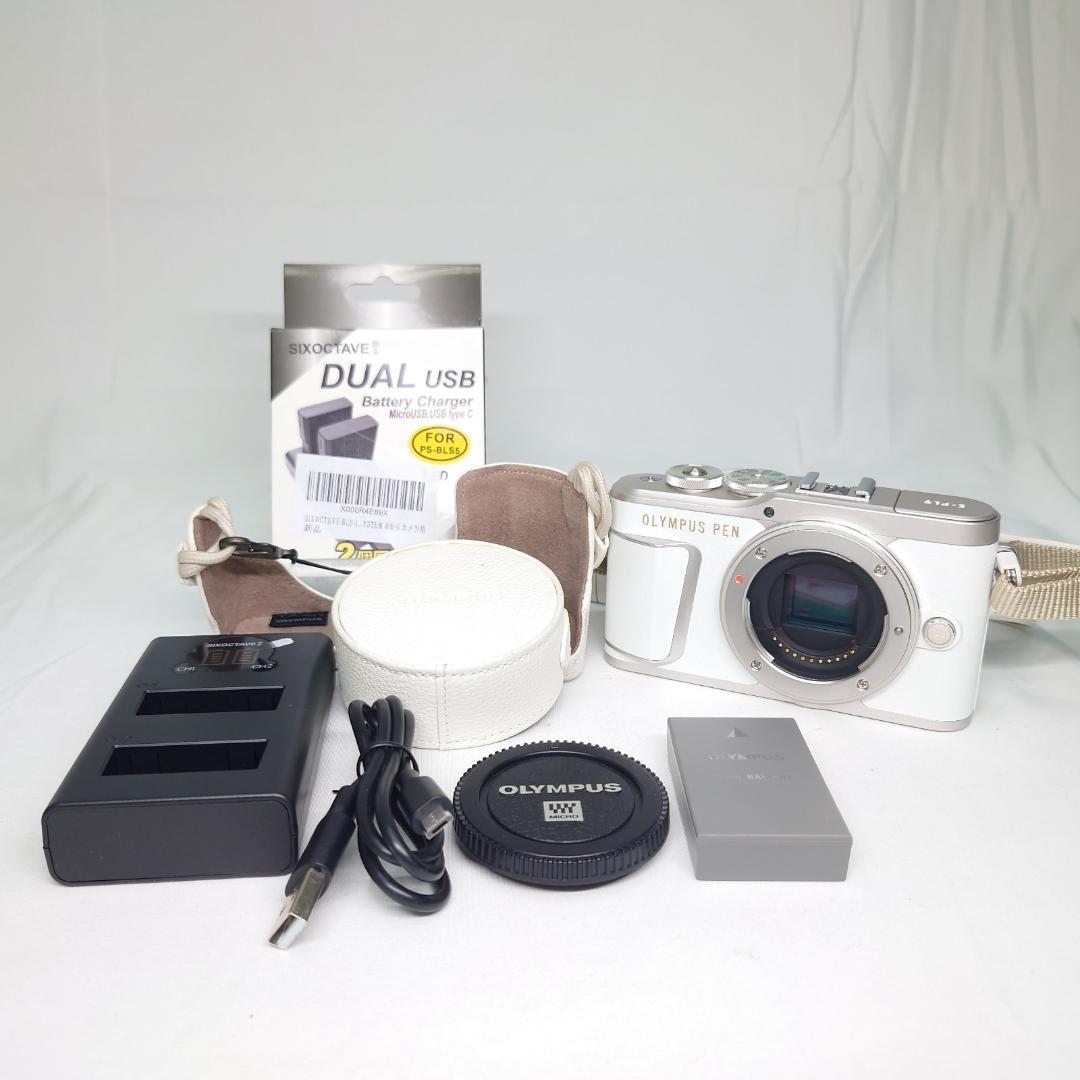 オリンパス E-PL9 白 OLYMPUS シャッター429回　動作OK