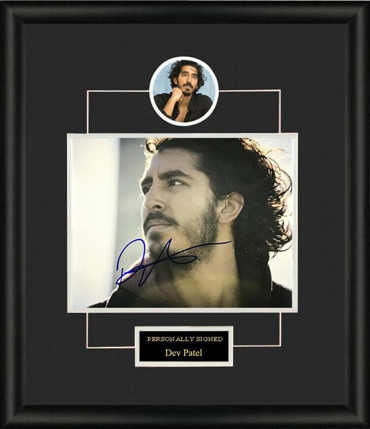 直筆サイン入り写真 デーヴ・パテール 俳優 イギリス/フレーム別/SA鑑定済