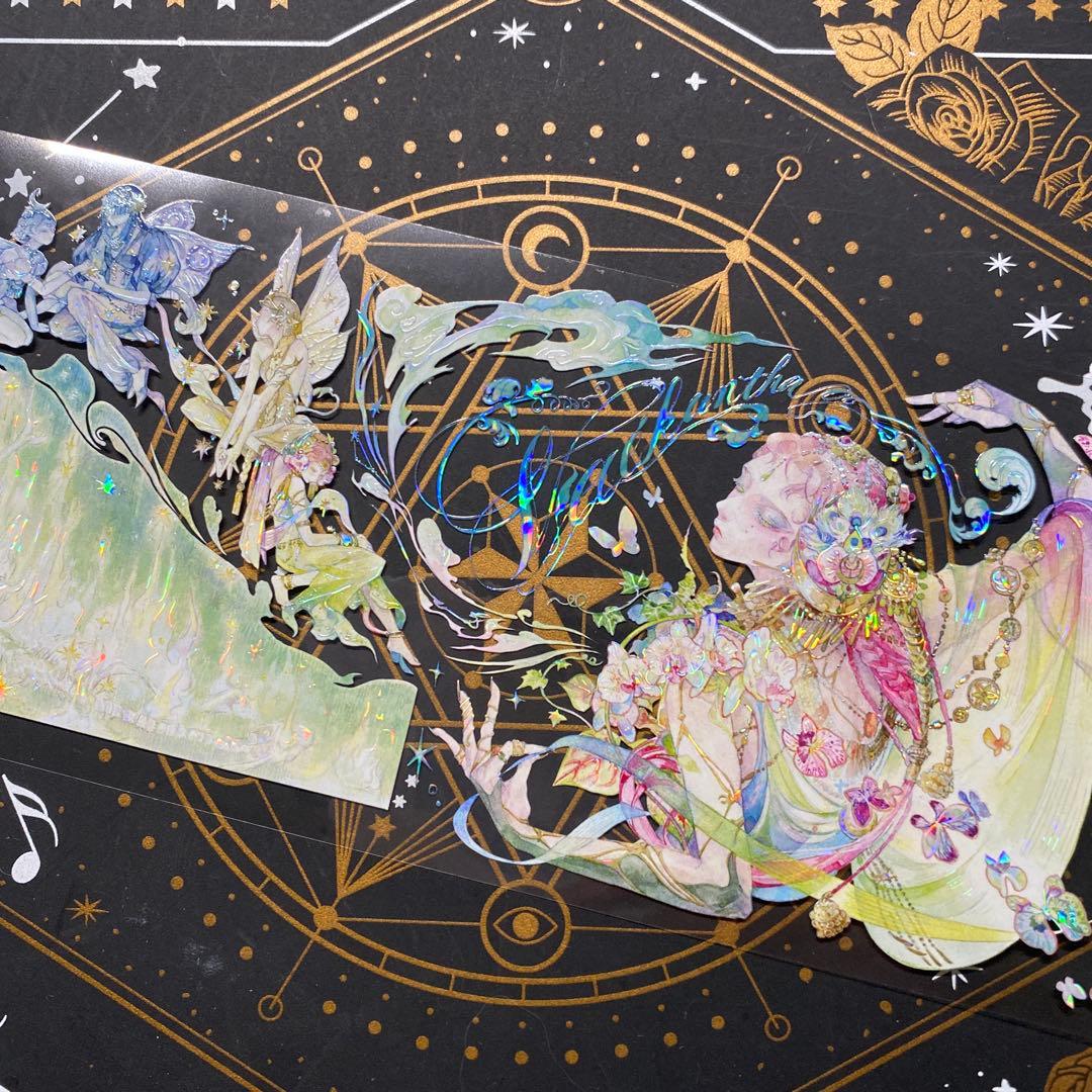 【9192】海外　マステ　中古巻貝殻光マスキングテープ　人物　自然　生物　装飾系