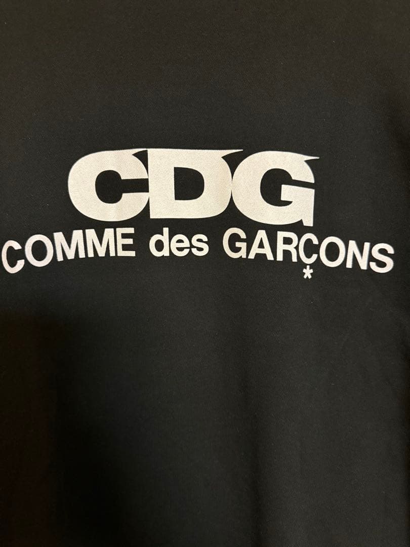 CDG LOGO CREW NECK SWEATSHIRTS ブラック