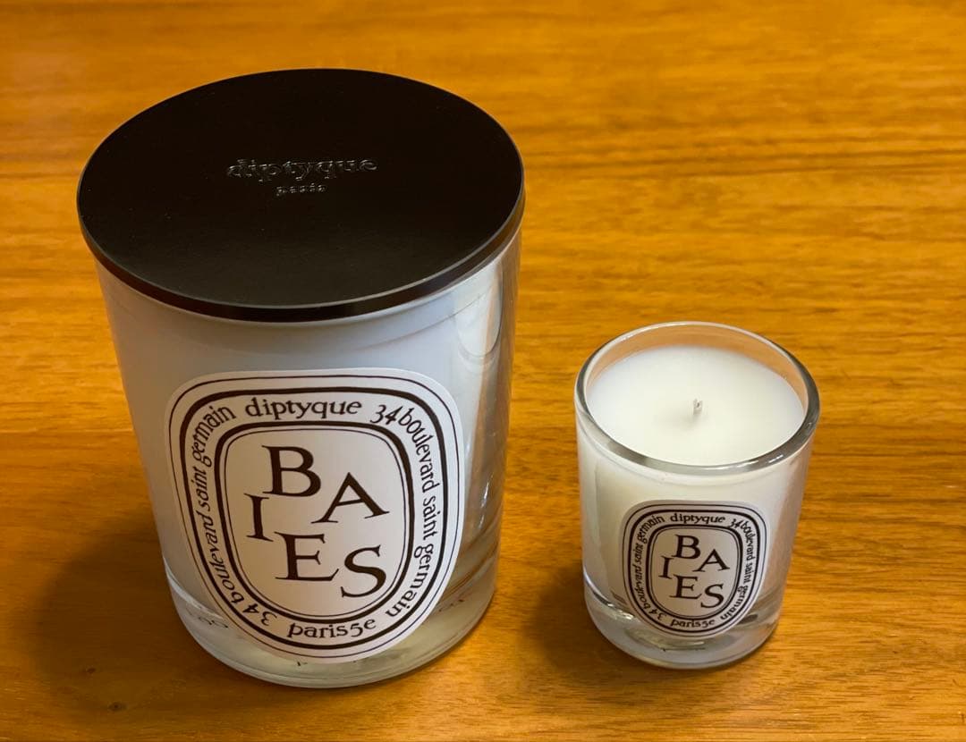 diptyque BAIES アロマキャンドル フタ付 190g&35gセット