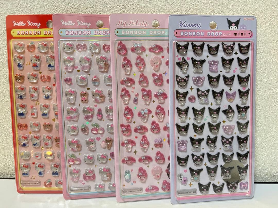 【正規品】ボンボンドロップシール　ミニ　サンリオ　全８種コンプリートセット
