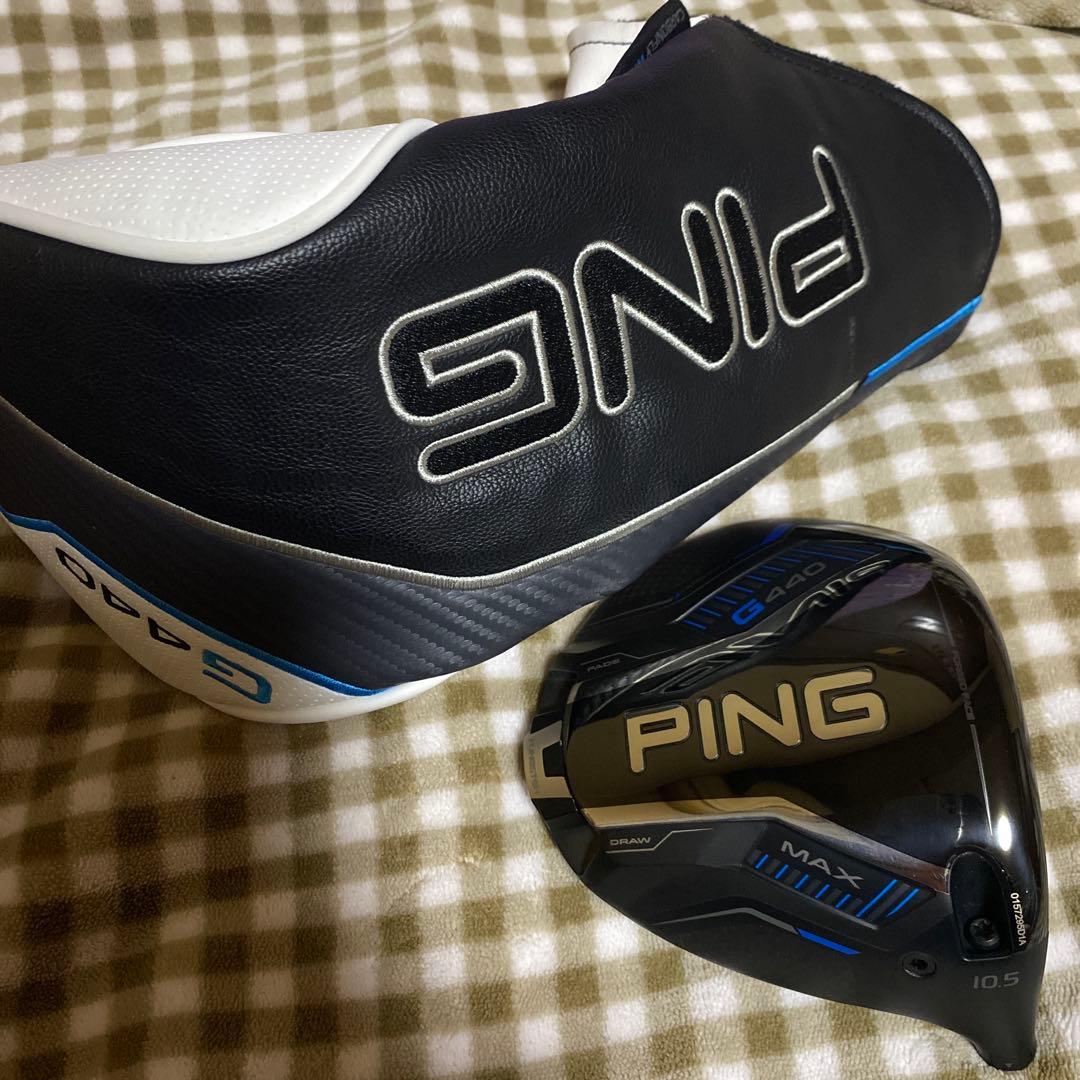 ほむ PING G440 MAX 10.5°ドライバー、ヘッドカバー付き。
