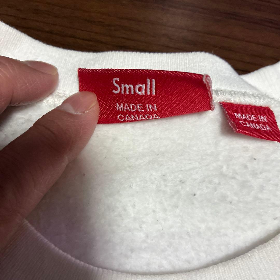 Supreme Sロゴ トレーナー ホワイト サイズSmall