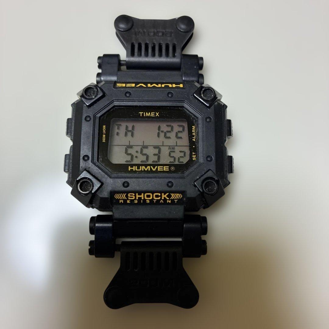 か*の様 TIMEX HUMVEE デジタル腕時計 クラシック　ブラック　美品