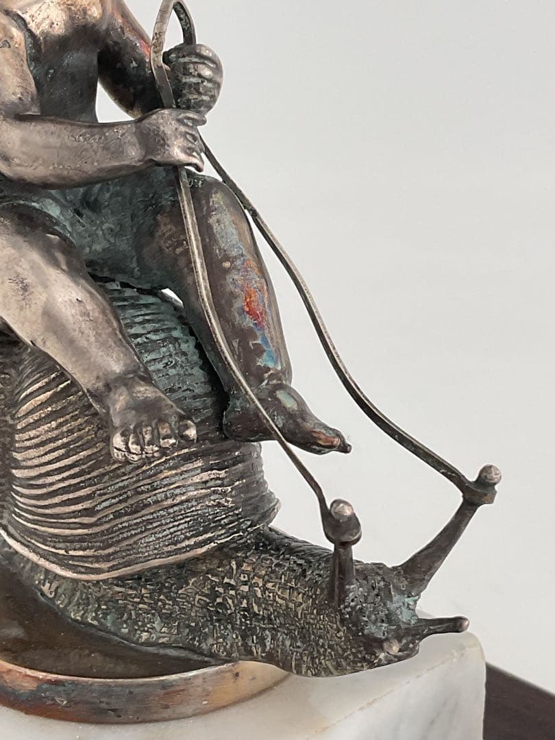 Cupid on a shell,1920FRANCE.カタツムリに乗った天使