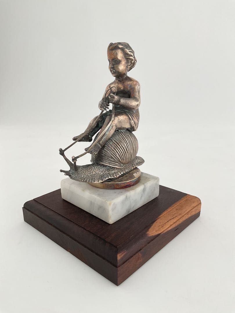 Cupid on a shell,1920FRANCE.カタツムリに乗った天使