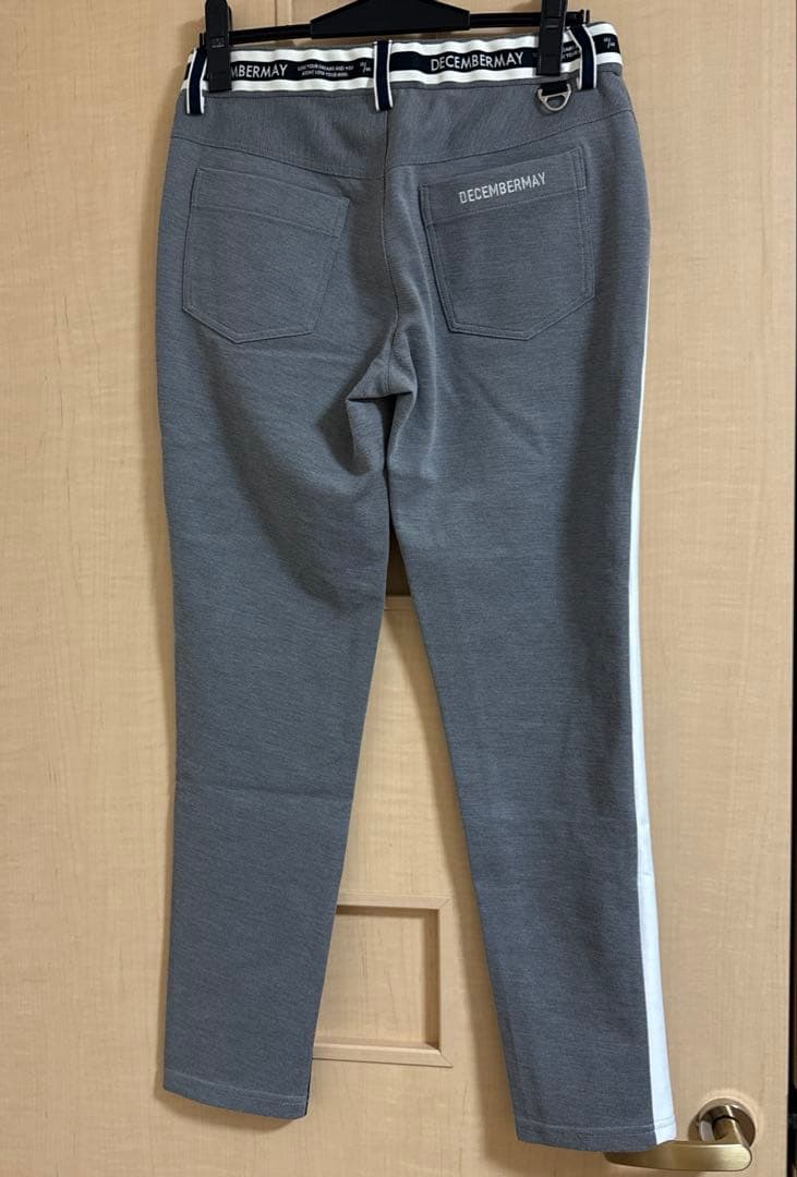 DECEMBER MAY レディースパンツ M ネイビー/グレー