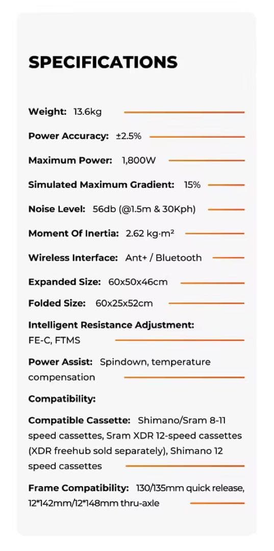 Magene コネクテッドトレーナー t200 折りたたみ式　ロードバイク