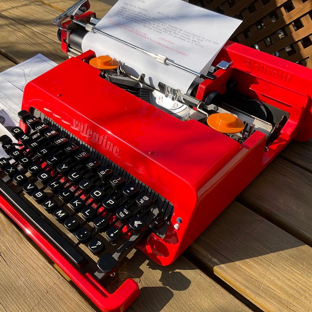 olivetti valentine s 整備済　完動品　中古品　超綺麗