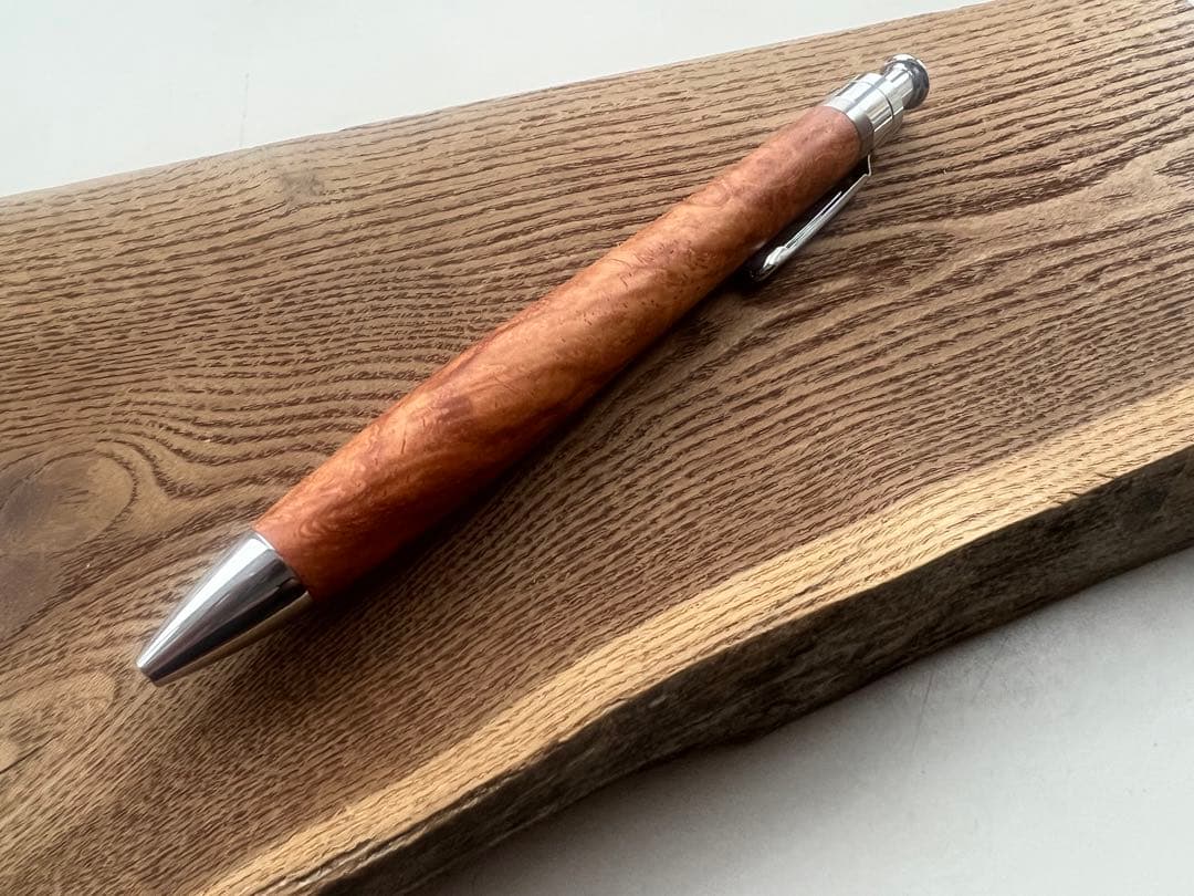 【新品・未使用】工房楔　極上杢　花梨なみ杢　ボールペン