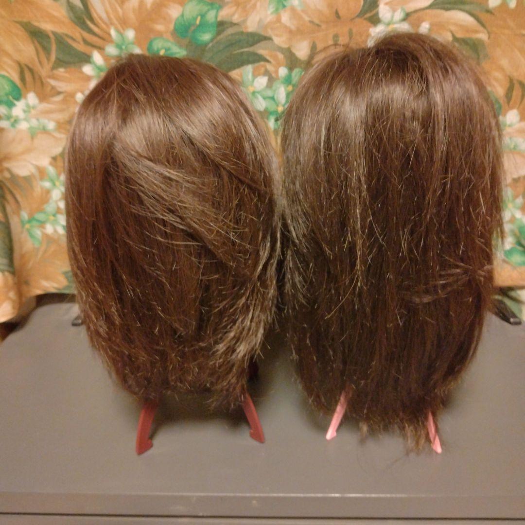 ウィッグ2台　スプレー＆ブラシ＆ネット＆スタンドピンクorブラウンのおまけ付き
