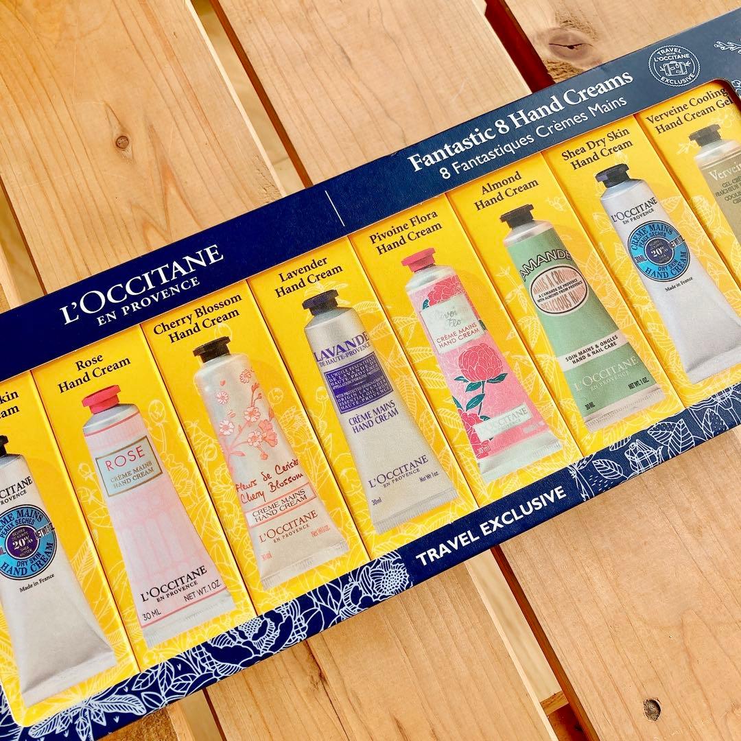 【新品未開封】プレゼント用ペーパーバッグ付き ロクシタンハンドクリーム8本セット