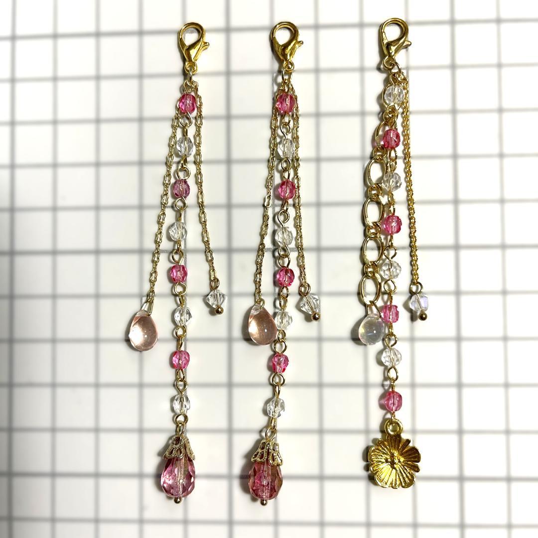 【碧　らくらく便】丸蓮5+つぼみ8セット【ピンクグラデ・ゴールドワイヤー】