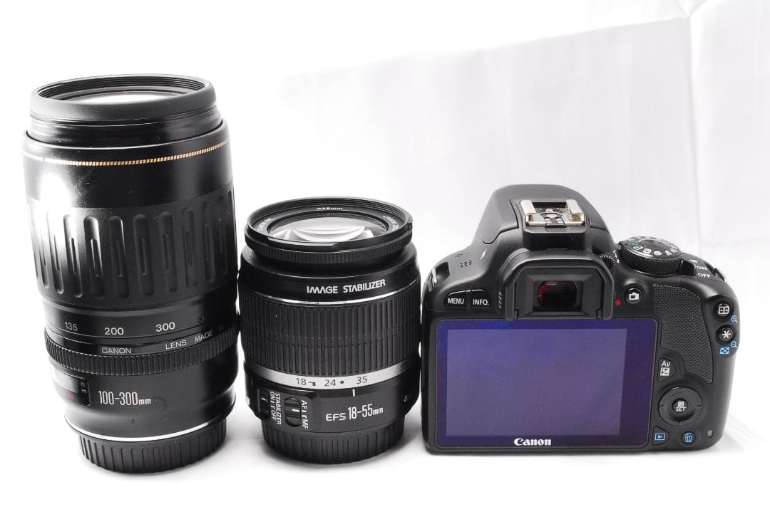 キャノン kiss X7⭐ダブルレンズセット⭐超望遠レンズ⭐カメラバッグ付