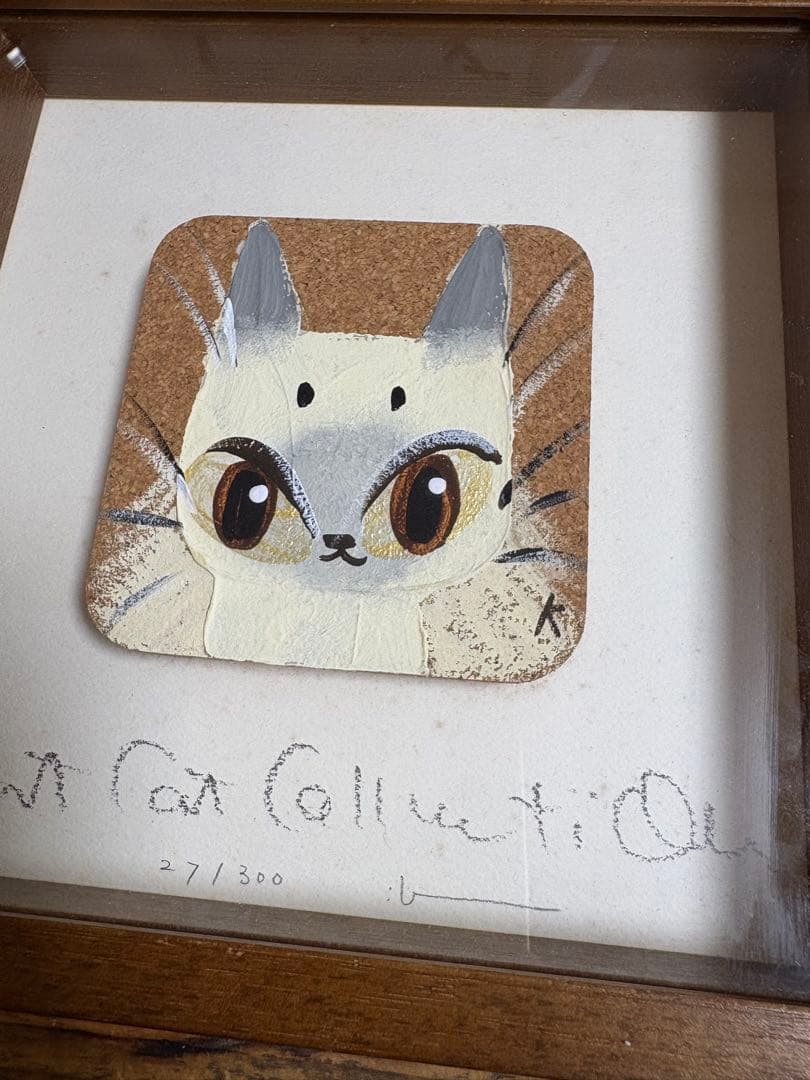 （専用）クボユキ　コルク画　原画　猫2点