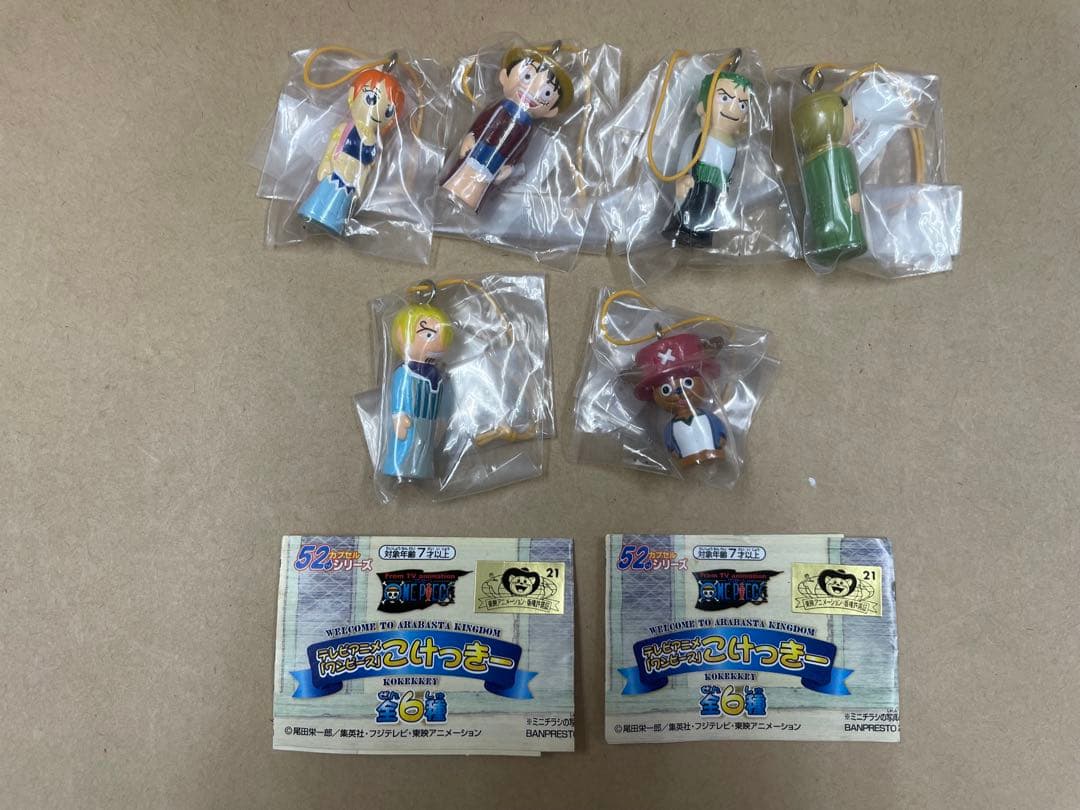 ワンピース こけっきー ミニこけしフィギュア ストラップ 全6種