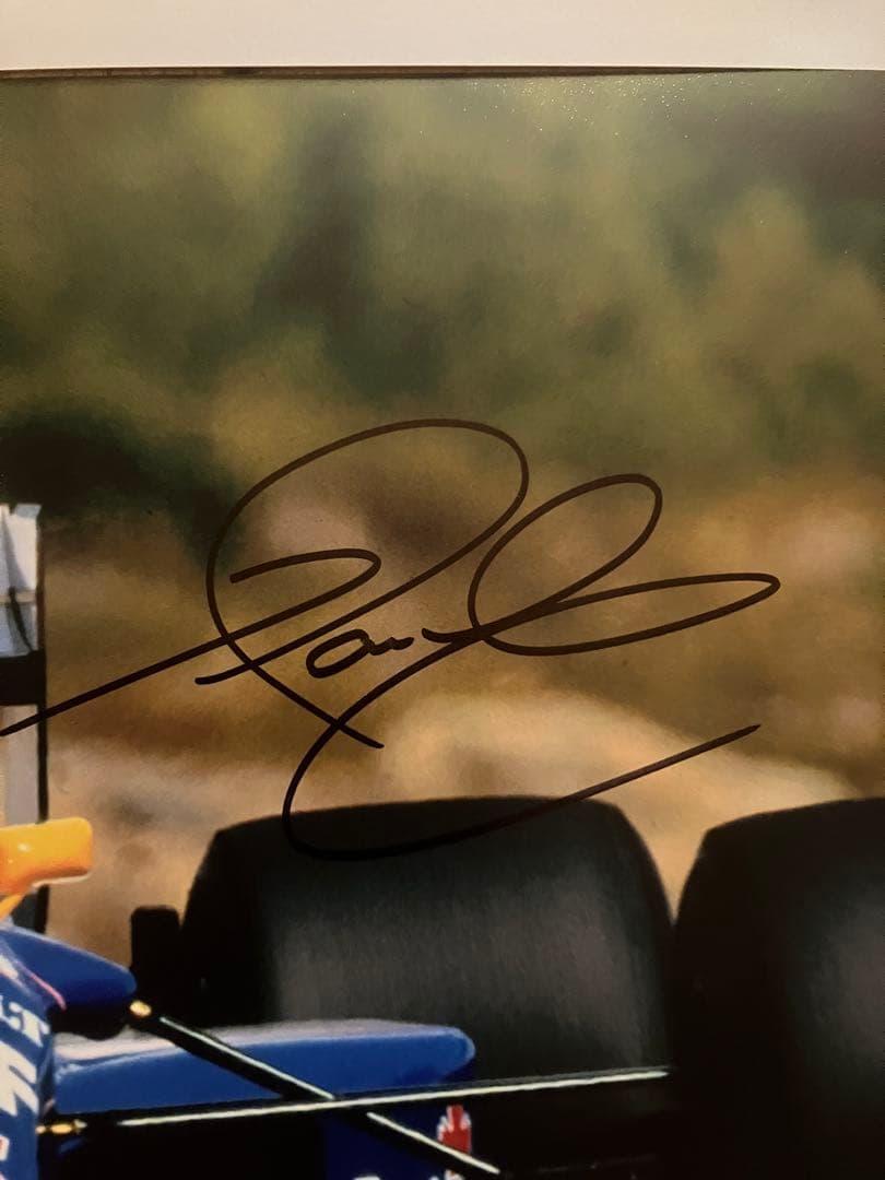 ナイジェル　マンセル　直筆サイン　ウィリアムズ　ルノー　証明書付き