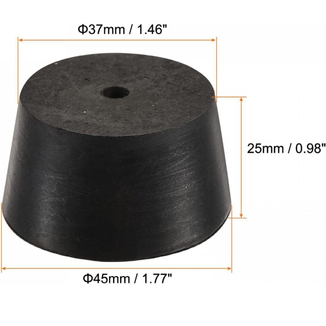 uxcell ゴムテーパープラグ 37 mmへ45 mm 粉体塗装 塗装