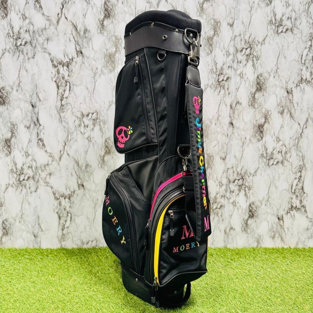 【良品】ジミーズチャーマー×モエリー スタンド式 キャディバッグ レディース