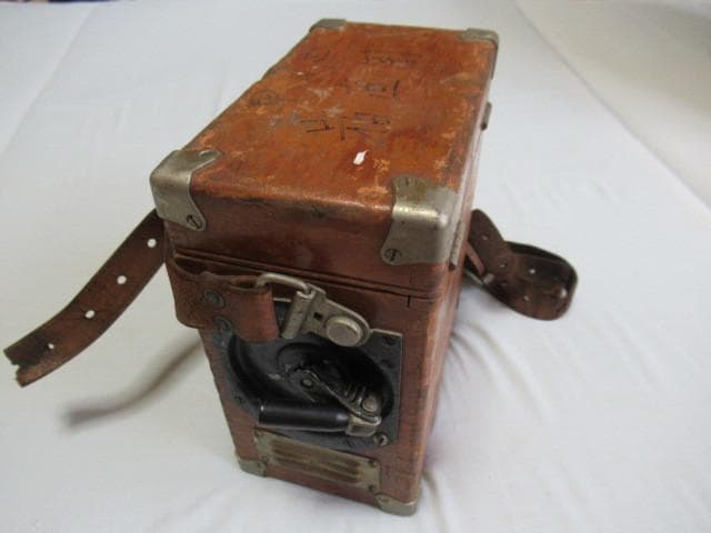 希少国鉄放出品1960年製 木箱入◆八王子通信区甲通支 携帯電話機 沖電気工業製