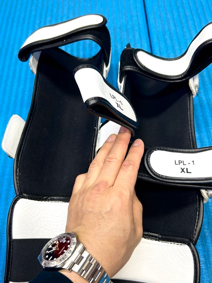 Windy レガース LPL 本革 本格的 ウィンディ キックボクシング 白