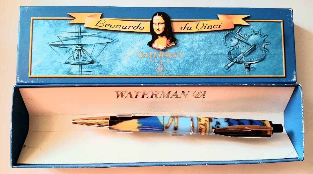 【稀少】Waterman ボールペン レオナルド・ダ・ヴィンチ モナ・リザ絵柄