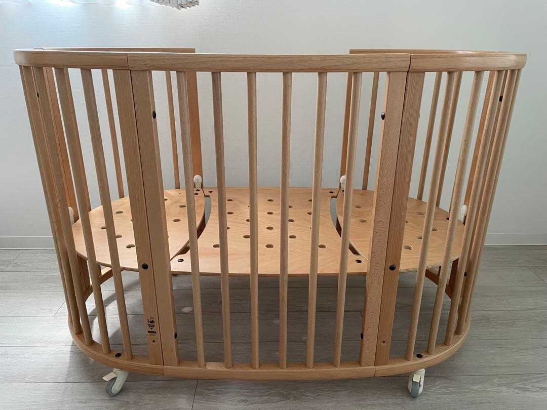 landabu 木製円形ベビーベッド(再掲)