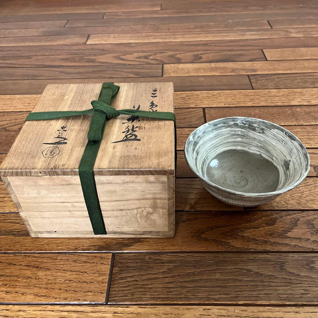 六代清水六兵衛 三島茶碗