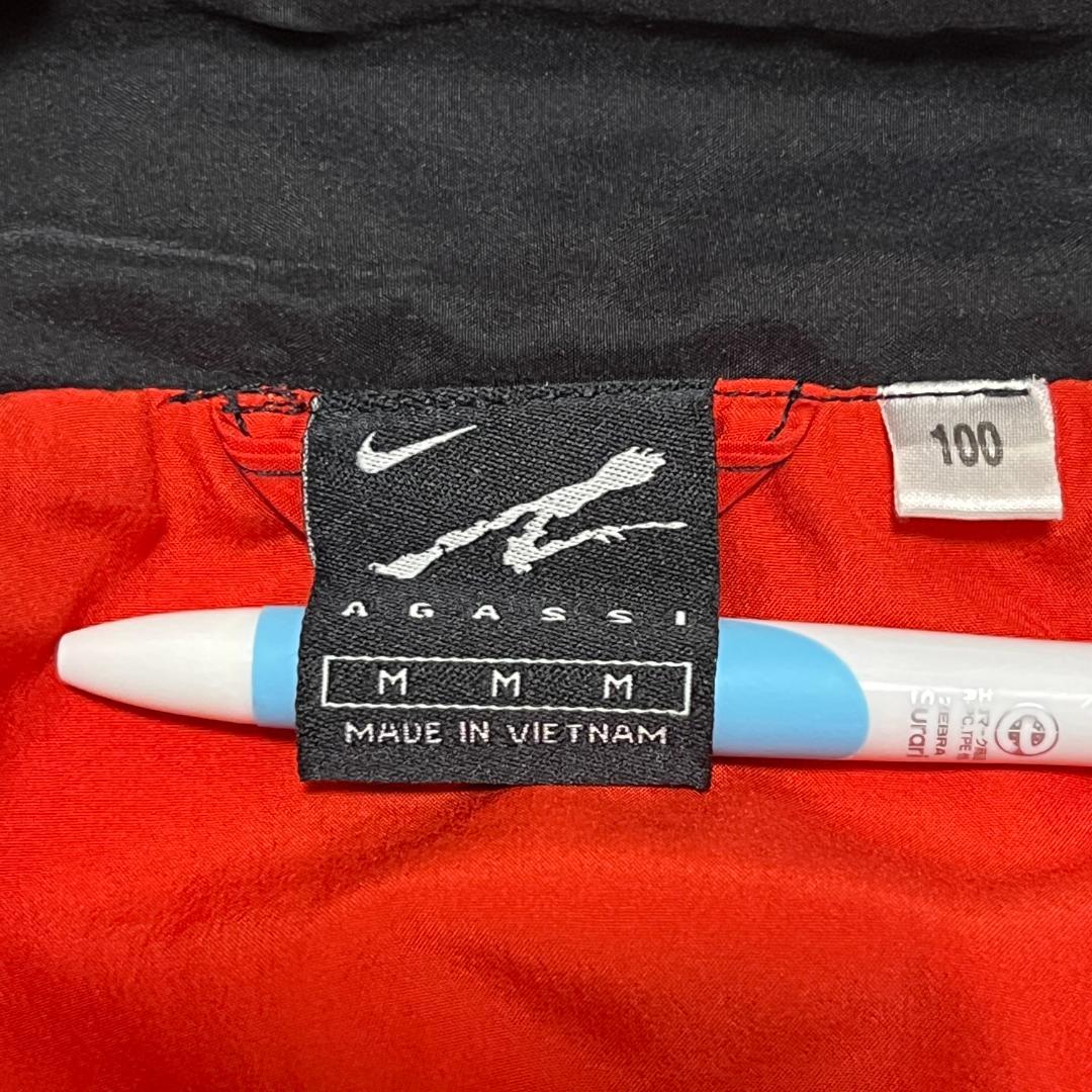 希少 90s ナイキ アガシモデル 2WAY ジャケット ベスト 赤 L相当美品