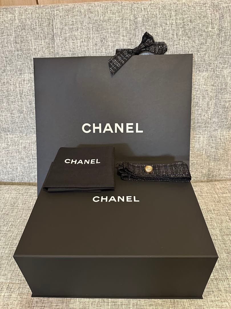 CHANELココハンドル29用空き箱＋付属品ホリデーラッピング2025