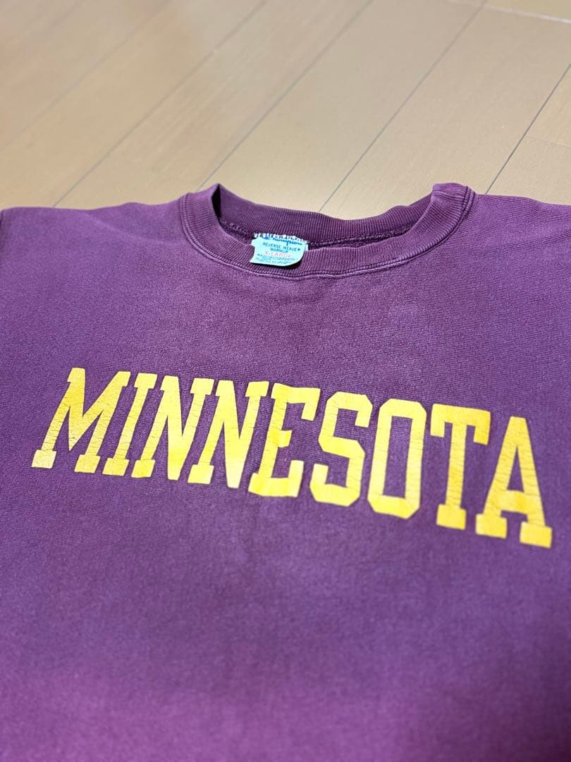 Champion リバースウィーブ ミネソタ バーガンディXL トリコタグ80s