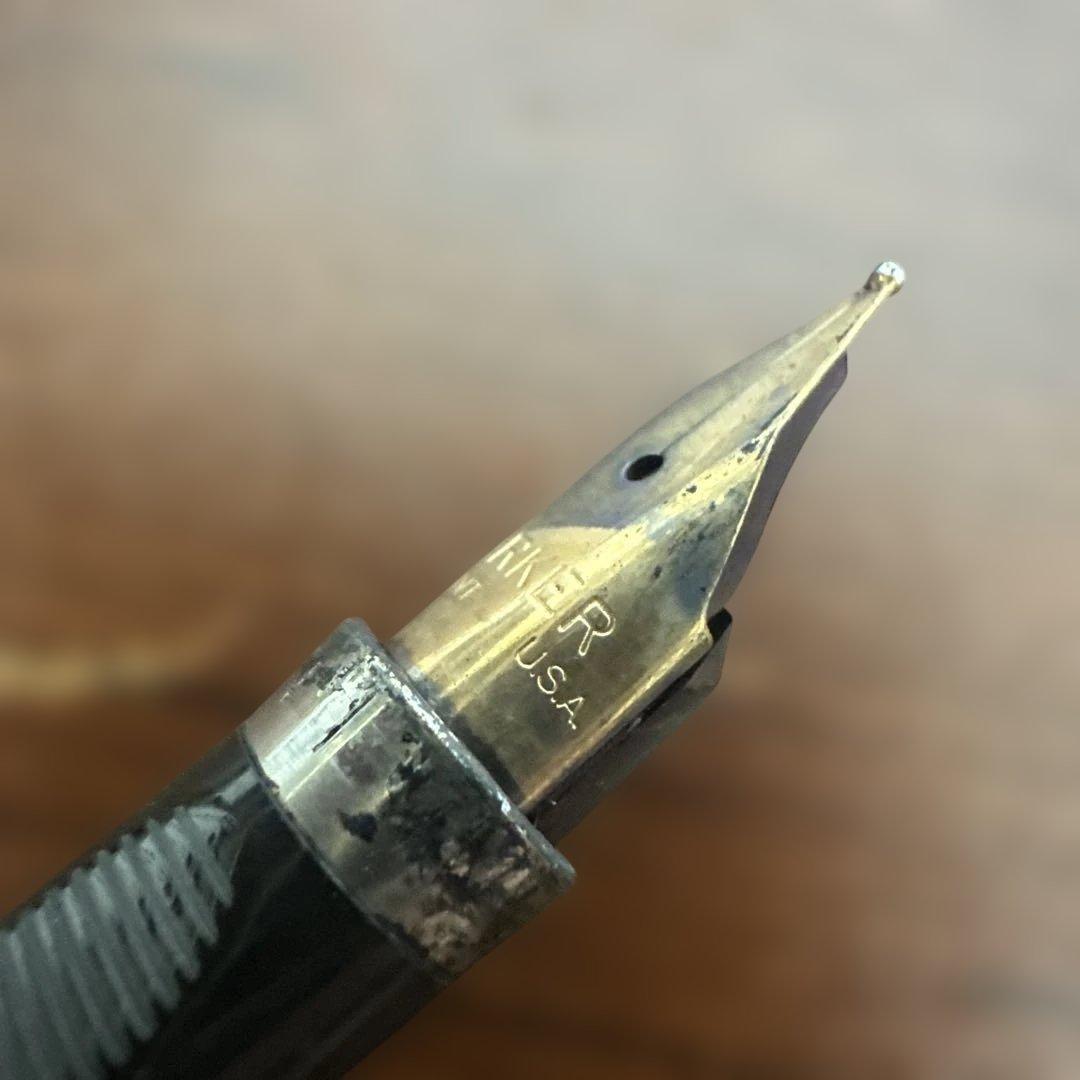 ★ヴィンテージ★PARKER75万年筆スターリングシルバー14Kペン先