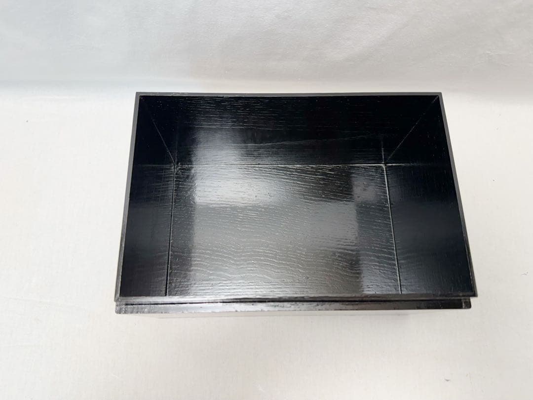 未使用 茶道具 福 寿 溜塗 利休茶箱 茶器入れ 茶具