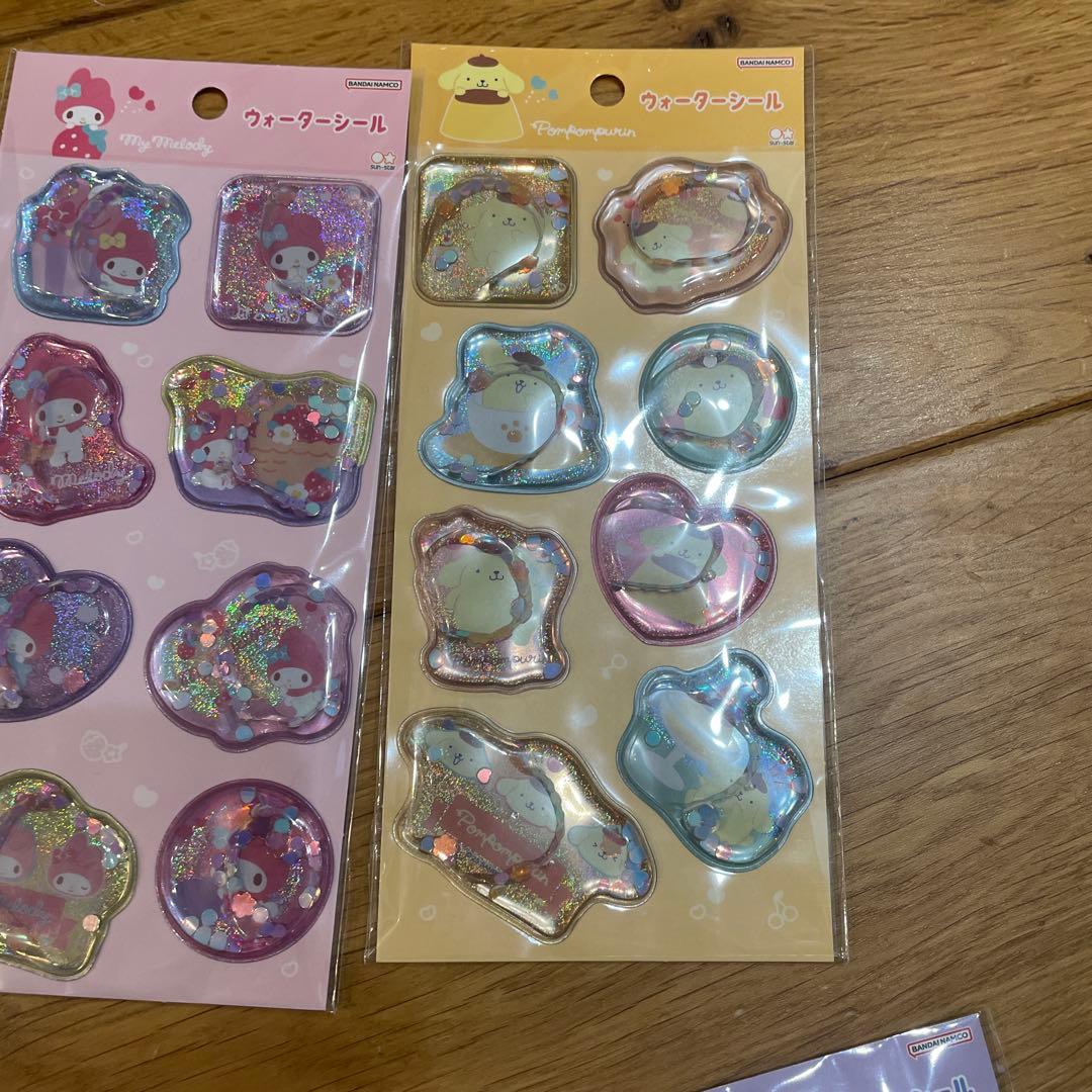シールまとめ売り　ハローキティ　サンリオ ボンボンドロップシール　4枚セット
