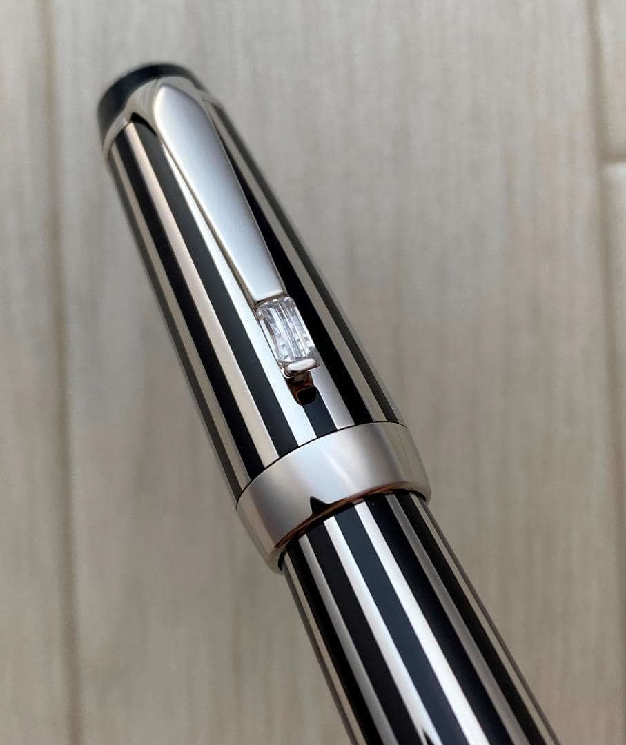 超美品　希少 モンブラン ボエム プラチナプレート クリスタル　ローラーボール