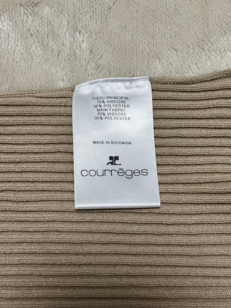 courreges クレージュ リブニット キャミソール
