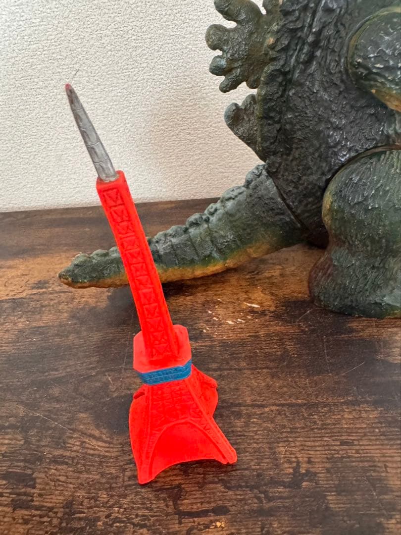 s63 ゴジラ　ブルマァク　ジャイアントサイズ　東宝　東京タワー付き　珍色？