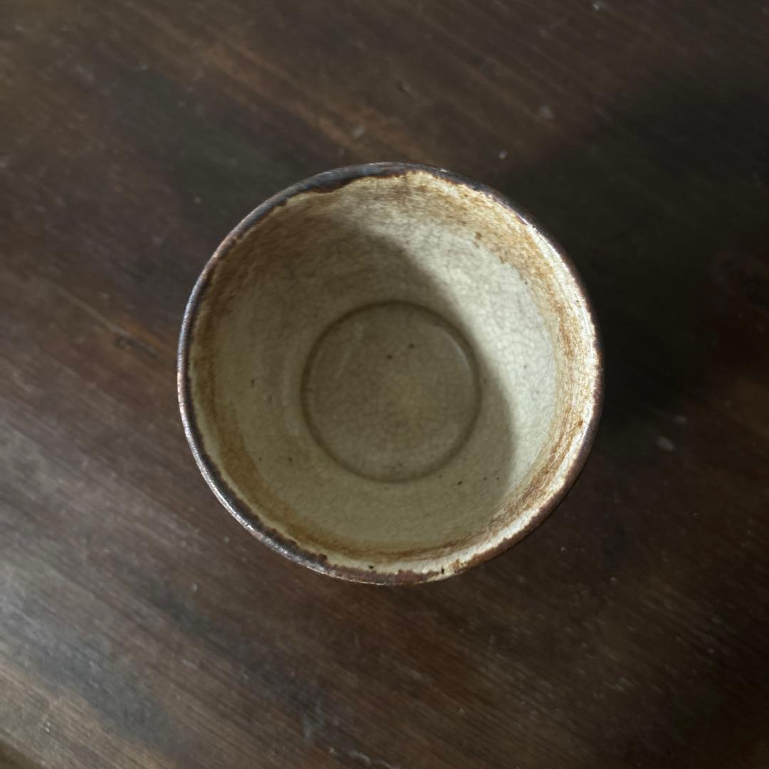 絵瀬戸猪口5点　御深井焼　猪口　美濃　酒盃　骨董　アンティーク　古道具　検:李朝