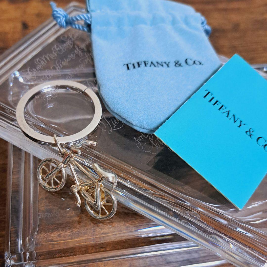 ティファニー 自転車型 キーホルダー キーリング レア