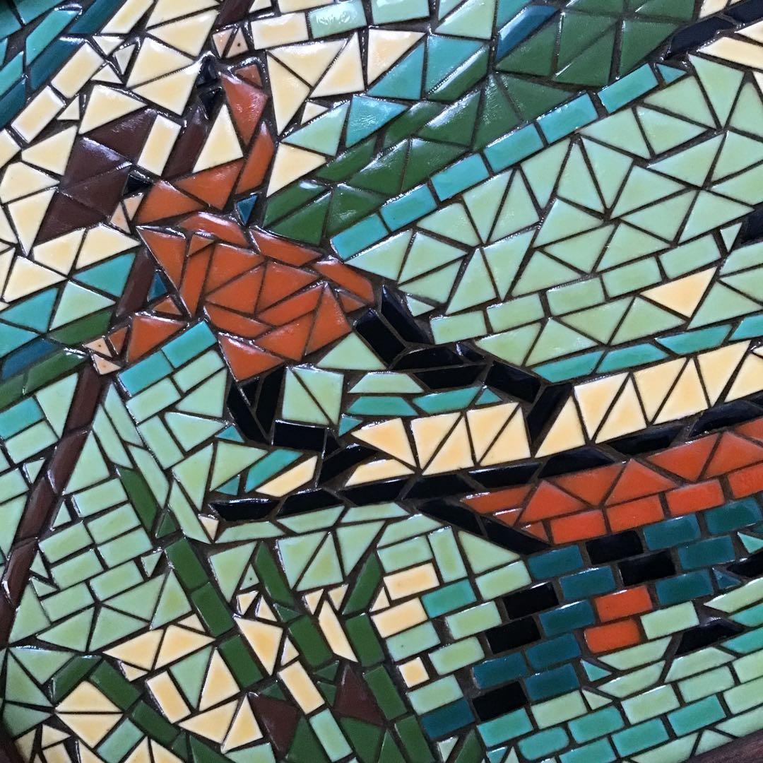 50’sアメリカ モザイクタイル 絵画 額 ビンテージHAWAII