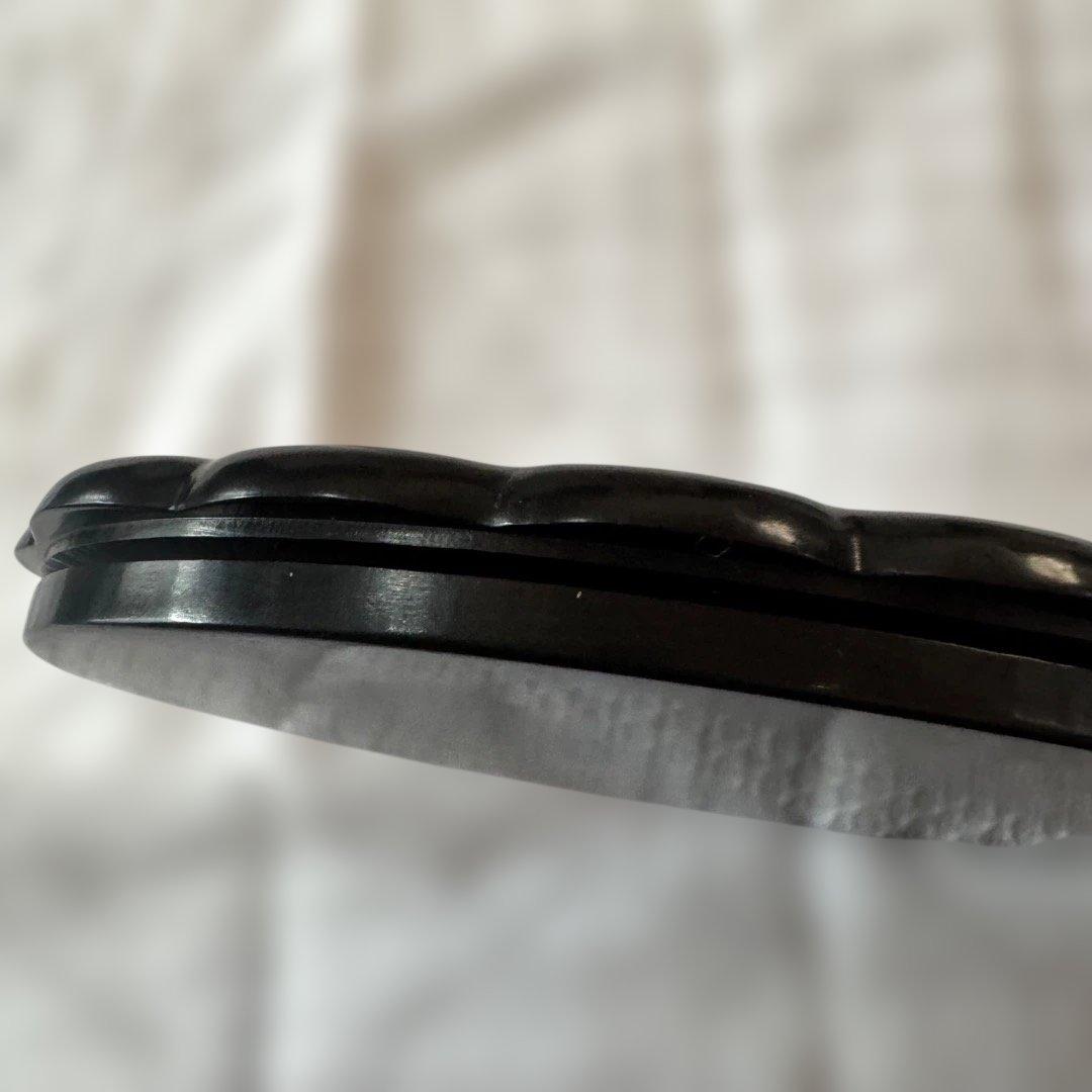 6-3/4インチカクテルパース　青黒檀　エボニー　ナンタケットバスケット