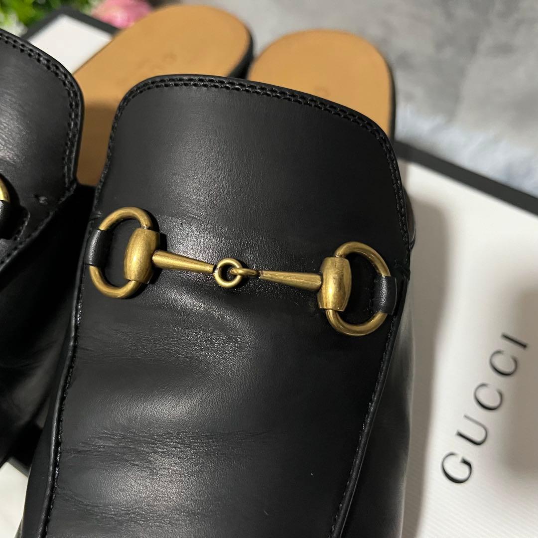 美品　GUCCI ホースビットローファー　ミュール　プリンスタウン スリッパ