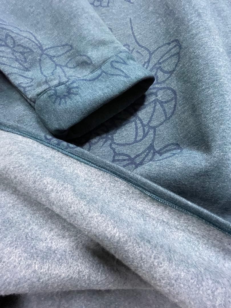 花210新品 厚手 裏起毛 上品♪ ボタニカルプリント Aラインワンピース